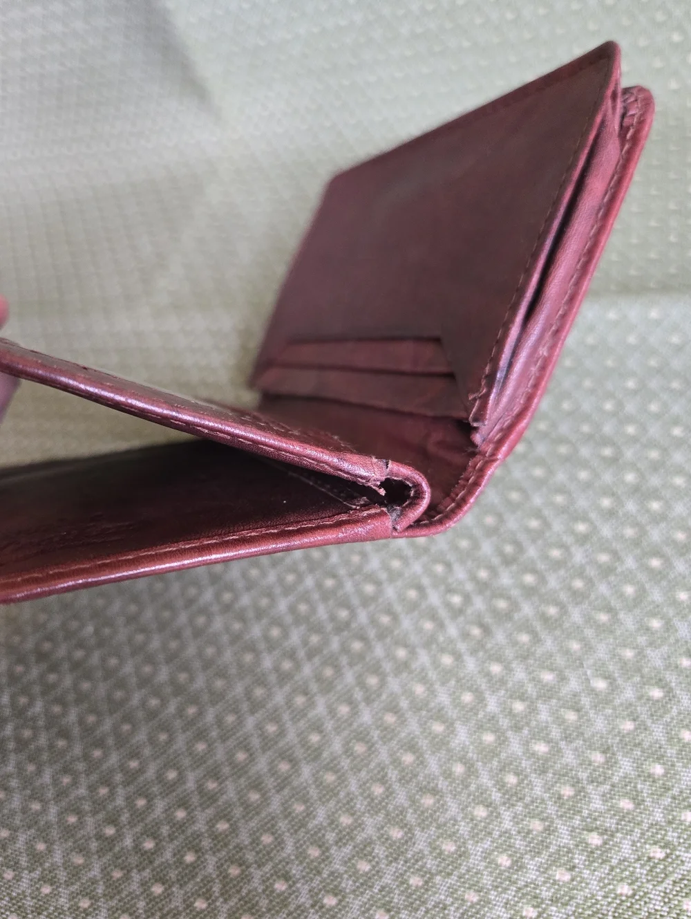 Leather Bi-Fold Card Wallet